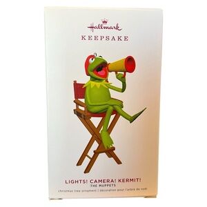 NIB Hallmark Keepsake Ornament MUPPETS LIGHTS! CAMERA! KERMIT! 2019 Muppet Show